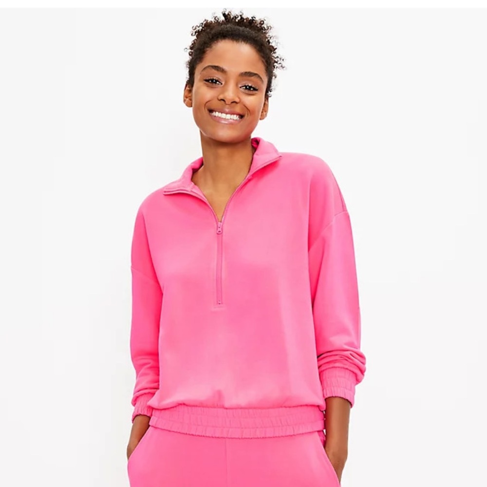 Women's Pink Lou & Grey Half-Zip Sweatshirt